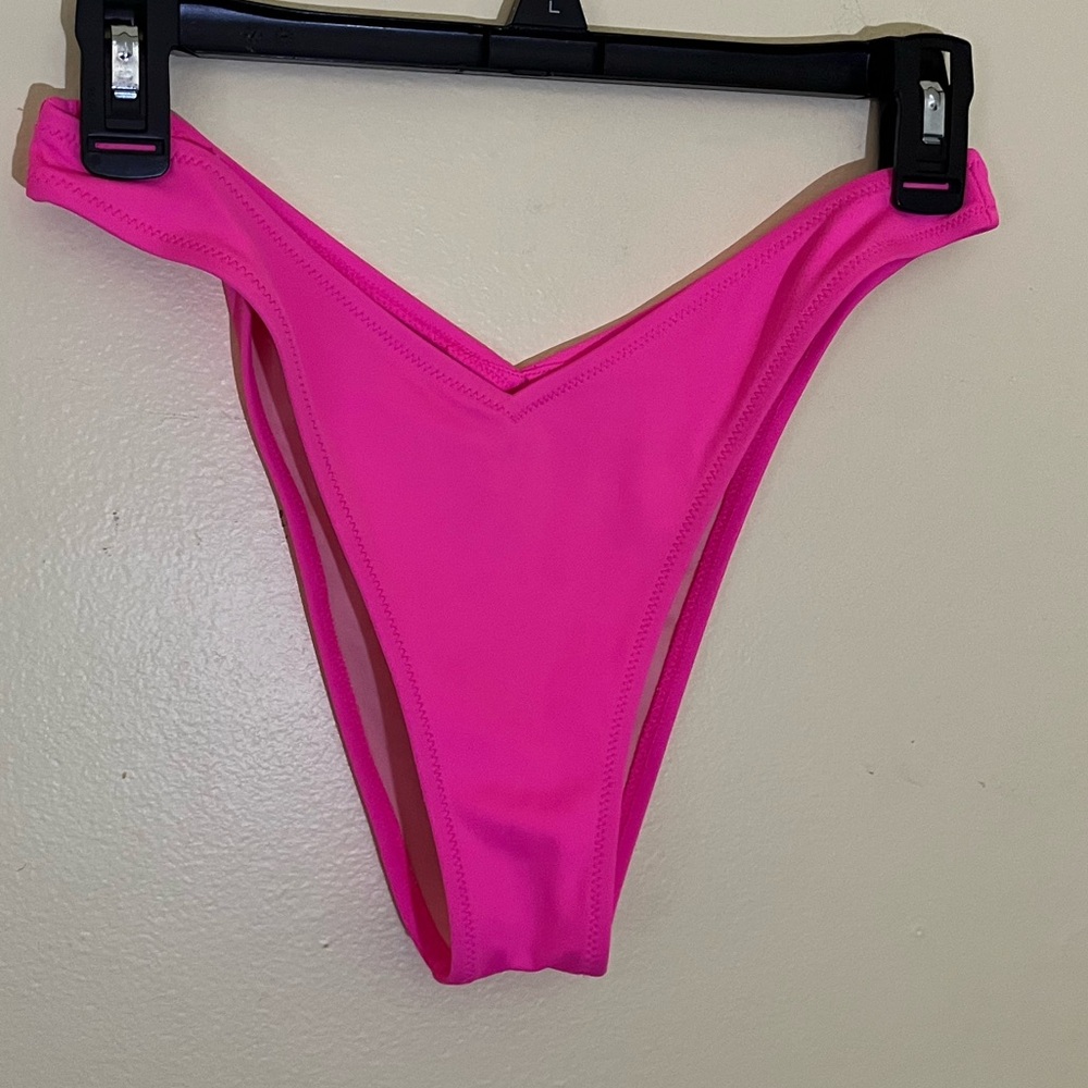Victoria's Secret Bright Pink Bikini Bottoms Size Medium